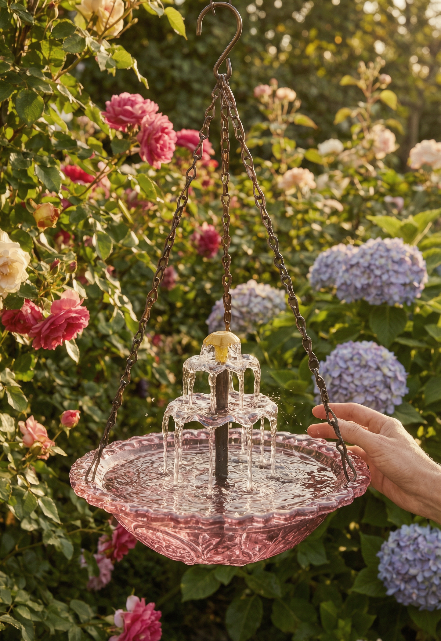 Songbird Solar Fountain Bath