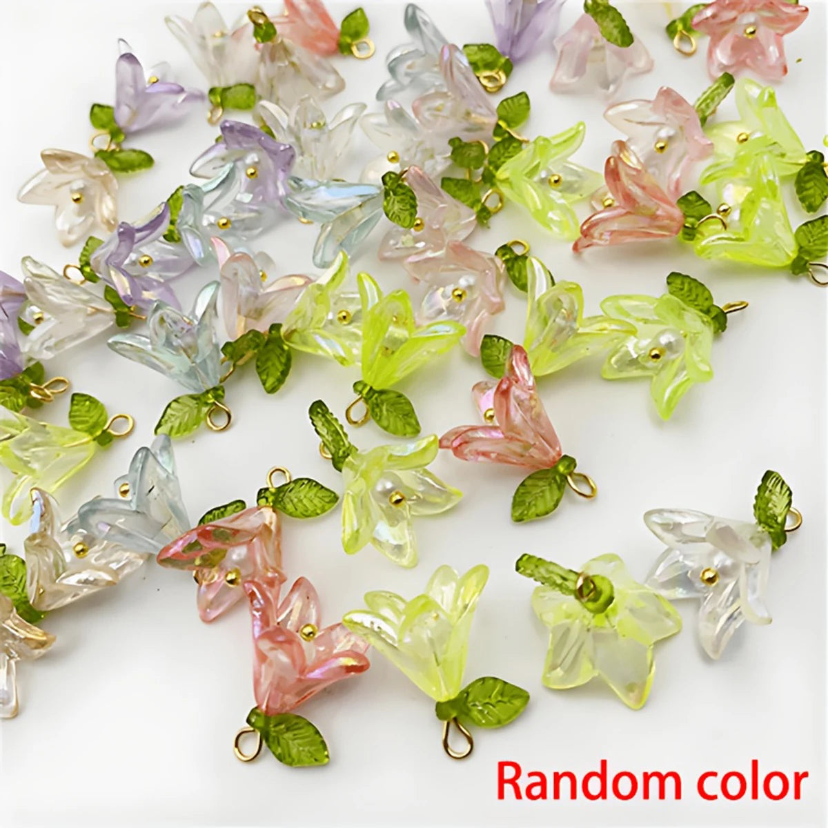 10pcs Lily Bloom Garden Stakes
