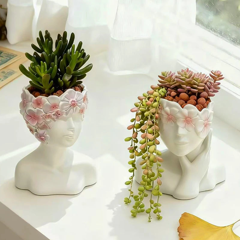 Venus Bust Flower Pot