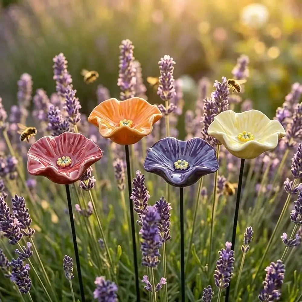 Flower Bird Bath Stand