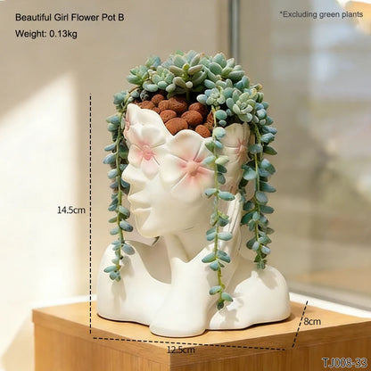Venus Bust Flower Pot
