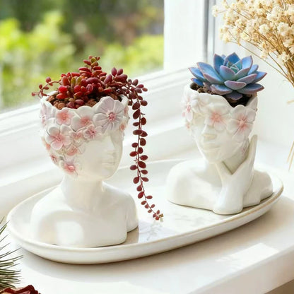 Venus Bust Flower Pot