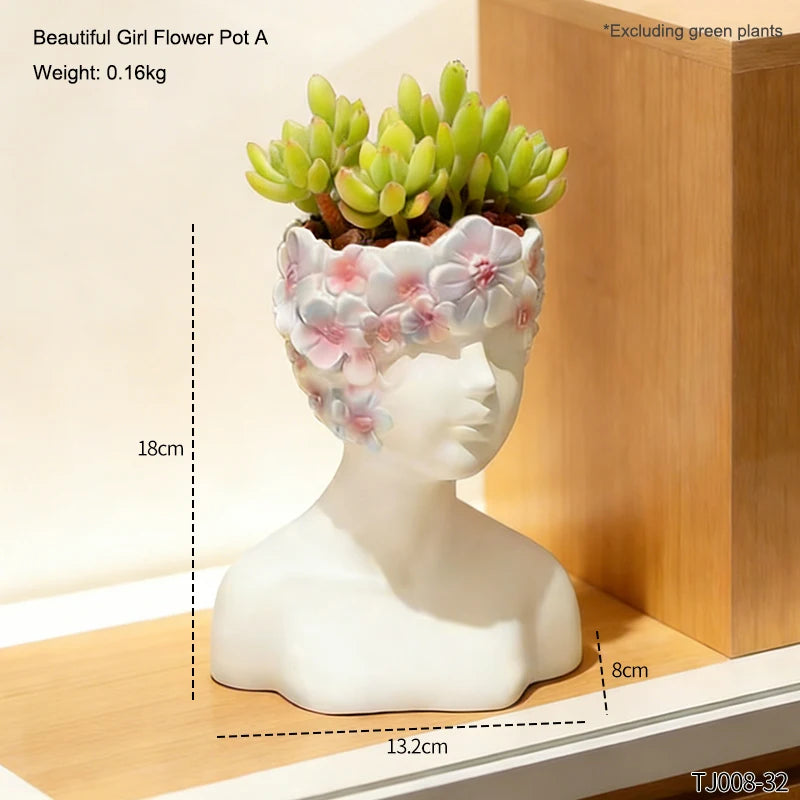 Venus Bust Flower Pot