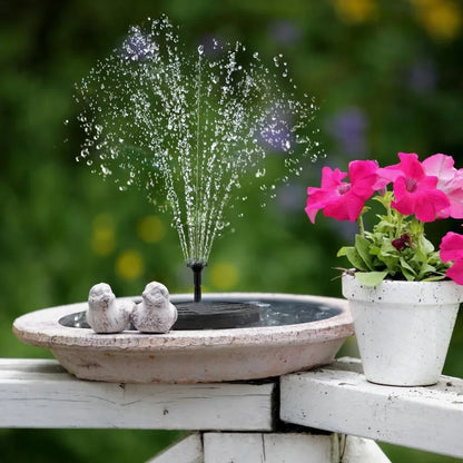Solar-Powered Bird Bath Fountain