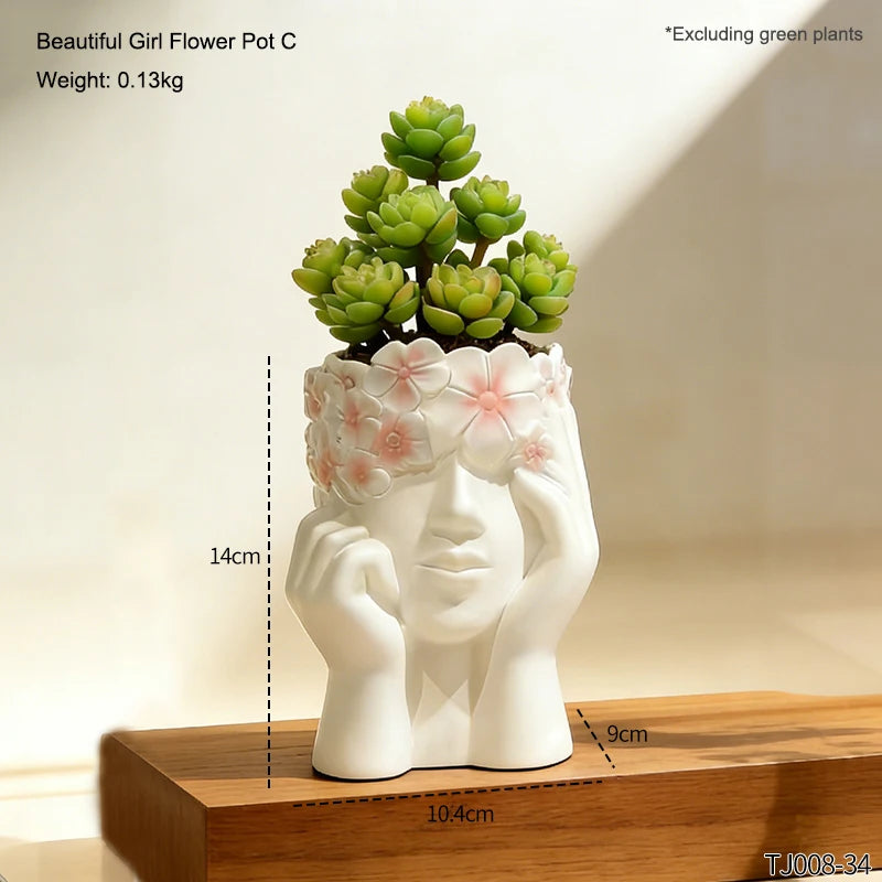Venus Bust Flower Pot