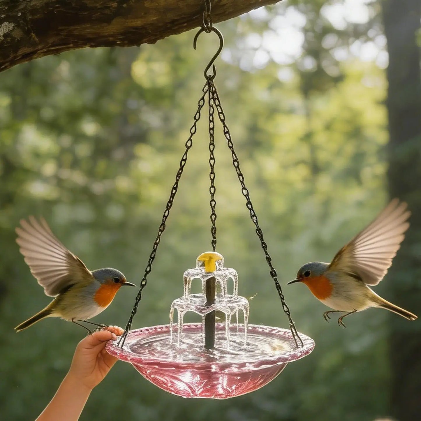 Songbird Solar Fountain Bath