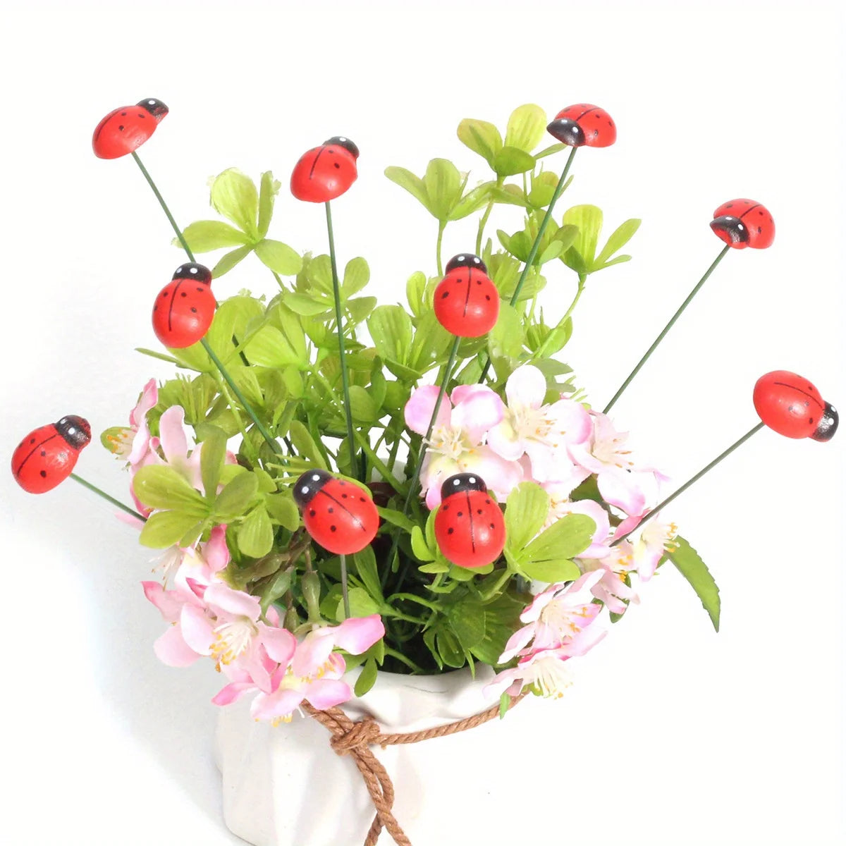 Ladybug Charm Garden Stakes